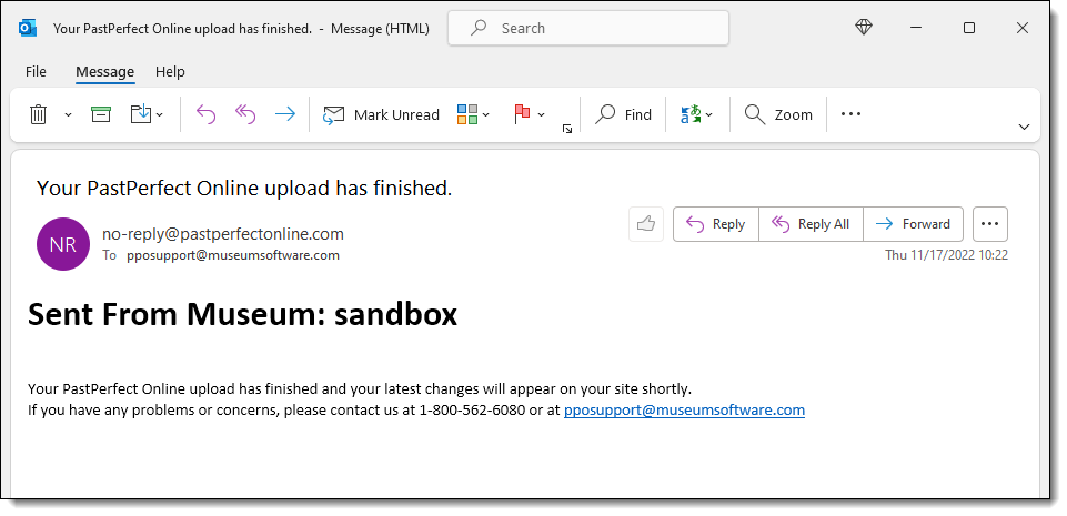 Email message