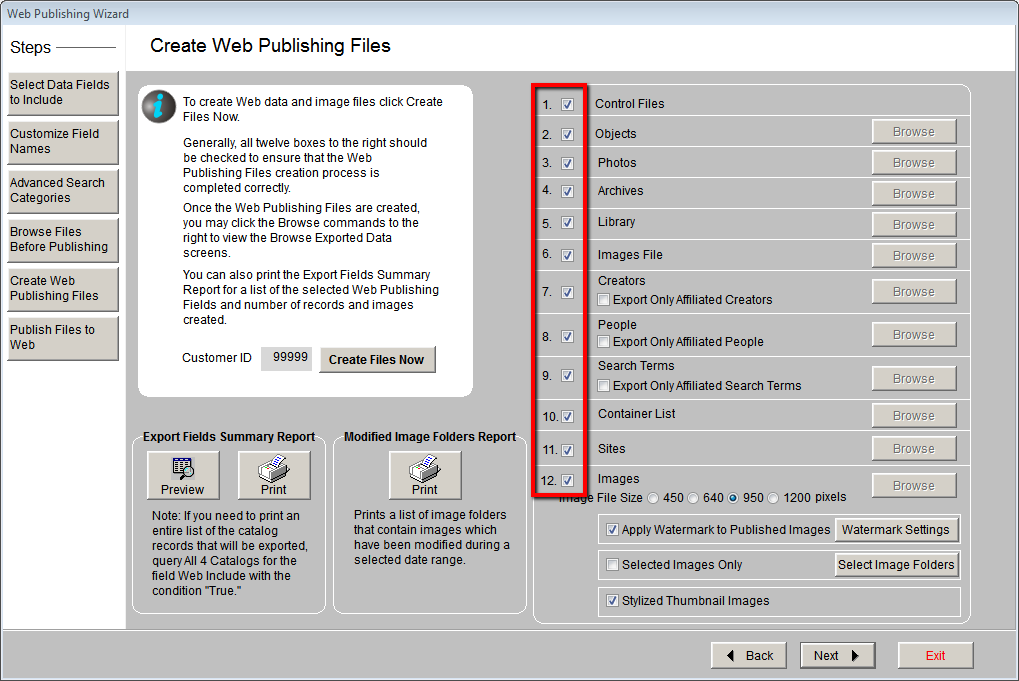 Create Web Files