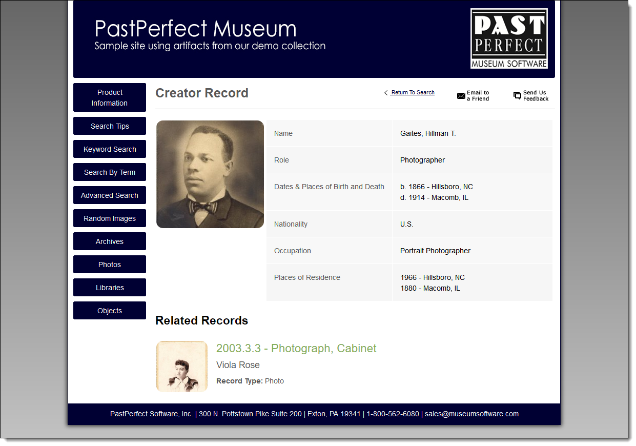 Creator Record Online
