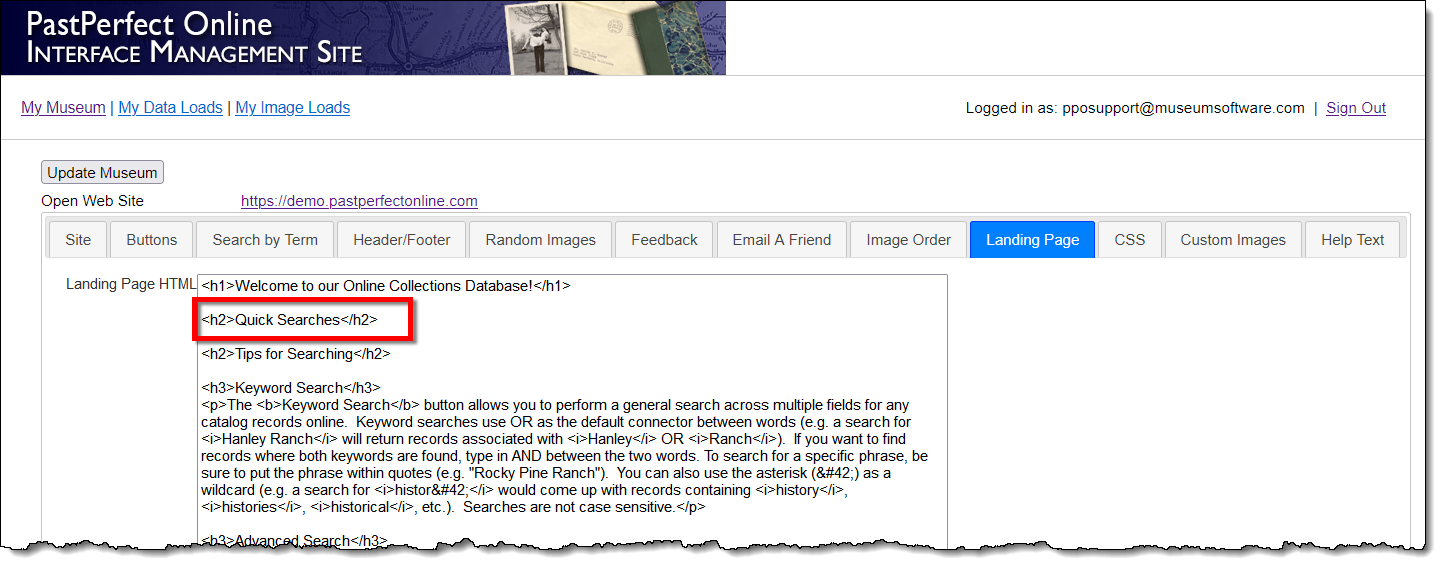 Corner Museum Center search results